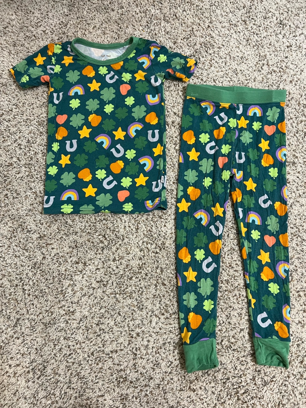 Little sleepies lucky print 2T pajamas